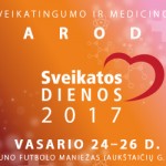 Kviečiame į parodą „Sveikatos dienos“ 2017 m. vasario 24 - 26 d. Kauno futbolo manieže, Aukštaičių g. 51.